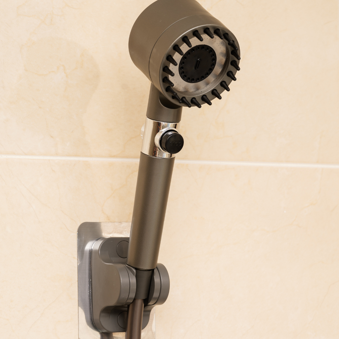 AquaPure Full Pack: Chuveiro, suporte, mangueira e 3 filtros