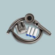 AquaPure Full Pack: Chuveiro, suporte, mangueira e 3 filtros